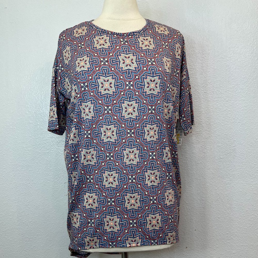 NWT Lularoe Irma Tunic Multicolor Geometric Print Size‎ XXS